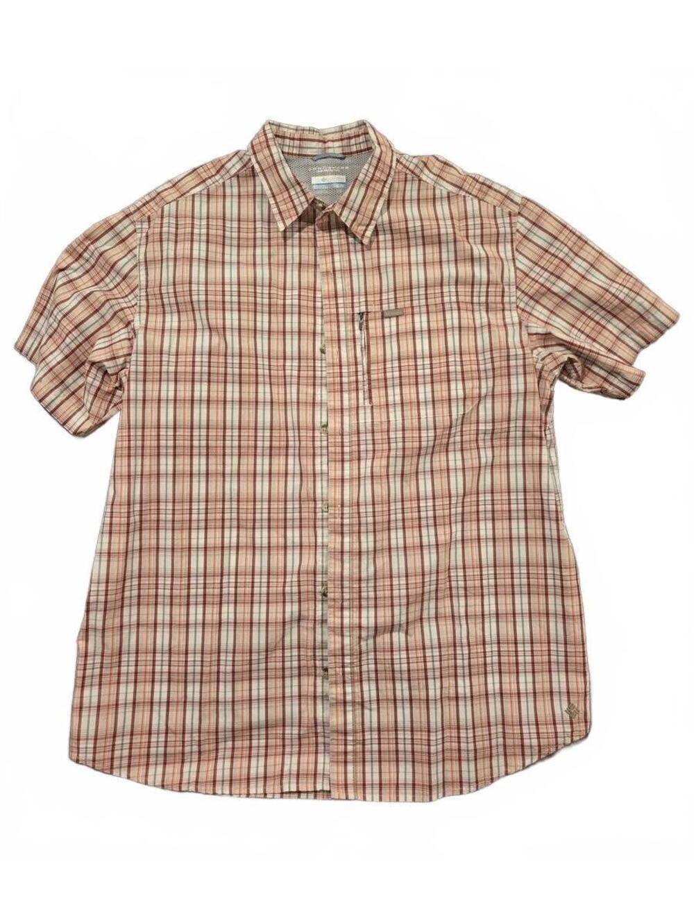 Columbia Men's Short Sleeve Plaid Button-Up Shirt